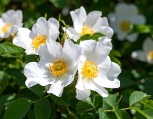 Obraz premium Close-up of delicate white flowers (4)
