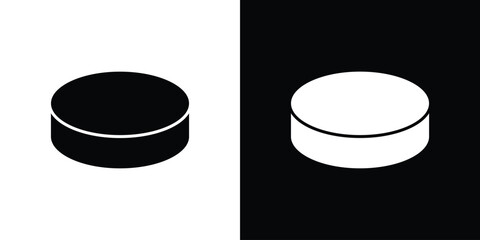 Hockey puck icon Symbol, logo illustration. Vector graphics for web.