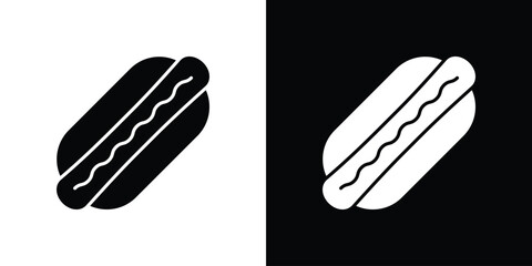 Hotdog icon Symbol, logo illustration. Vector graphics for web.