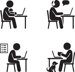 Homebound Hustle: Silhouettes of Remote Work Realities