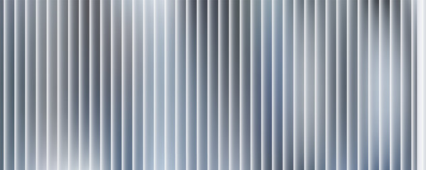 Metallic abstract wavy stripes background. Shiny metal striped surface. Abstract futuristic white silver architecture background. Modern design with wavy pattern. Futuristic interior concept. Vector.