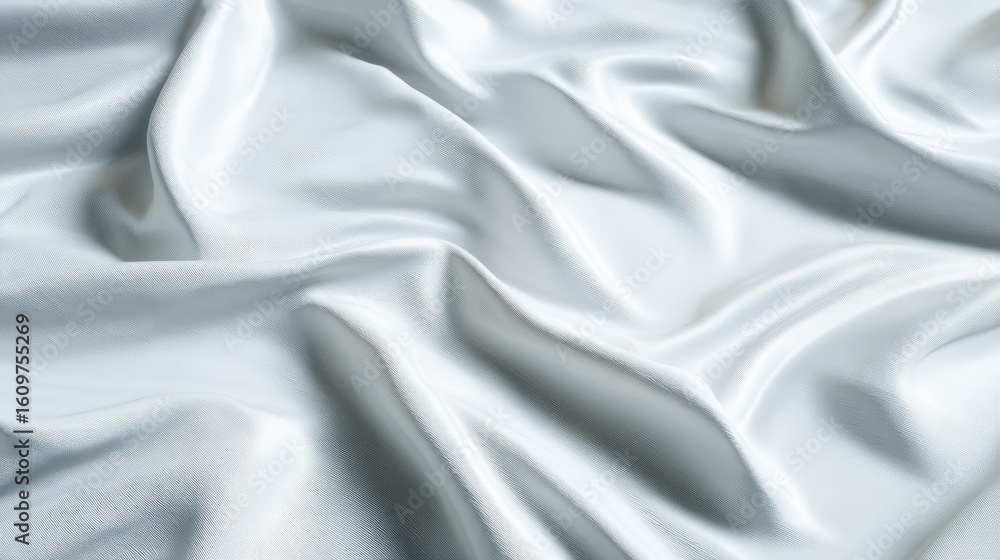 Aufkleber gentle texture of white fabric with soft shadow, creating a subtle background