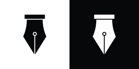 Pen nib icon Symbol, logo illustration. Vector graphics for web.