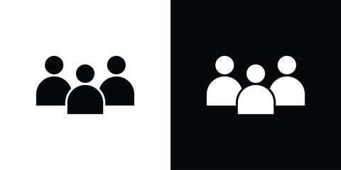 people icon Symbol, logo illustration. Vector graphics for web.