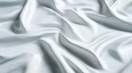 Obraz premium Gentle texture of white fabric with soft shadow, creating a subtle background