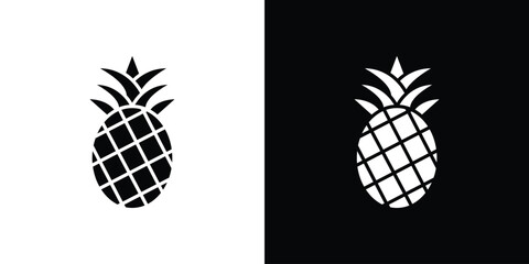 Pineapple icon Symbol, logo illustration. Vector graphics for web.