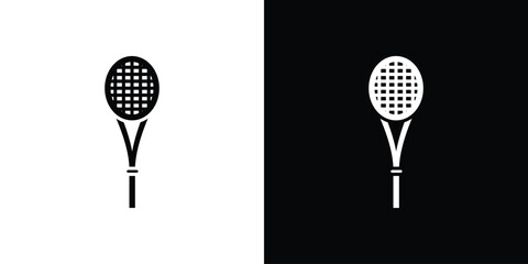 Racquet icon Symbol, logo illustration. Vector graphics for web.