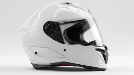 motorcycle helmet isolated on white