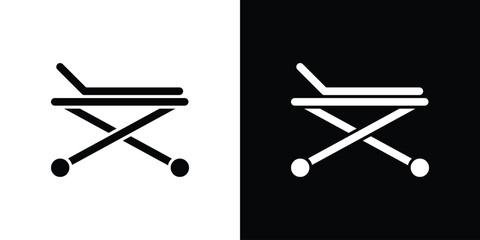 Stretcher icon Symbol, logo illustration. Vector graphics for web.