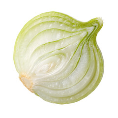 Sliced White Onion Layers Texture Closeup