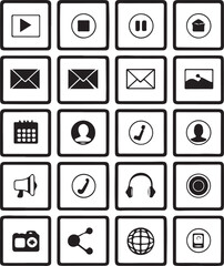 Abstract geometric shape with vibrant color accents silhouette