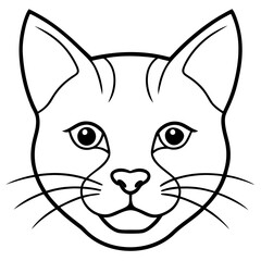 Cat Face  Vector Illustration &ndash; Cute Animal Design for Pet Lovers
