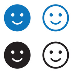 Feedback emoji icon set. Feedback emoji icon solid and line. vector illustration. eps file.