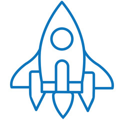 Rocket icon, rocket sign vector. EPS 10 