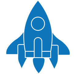 Rocket icon, rocket sign vector. EPS 10 