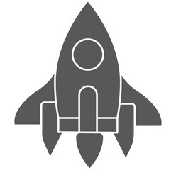 Rocket icon, rocket sign vector. EPS 10 