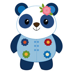 Panda vector art for children's design or fashion artwork