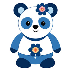 Panda vector art for children's design or fashion artwork