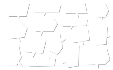 カクカクした影付きの吹き出しのセット