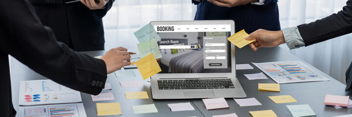 Online hotel accommodation booking website provide brisk reservation system . Travel technology...