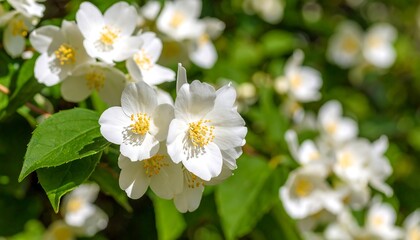 Close-up of jasmine flowers in bloom
