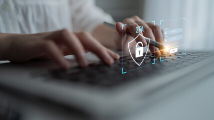 Two-factor authentication strengthens login system security. Adds protection, two-factor...