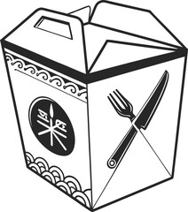 Vector illustration of dairy products in a recycling bin symbol design