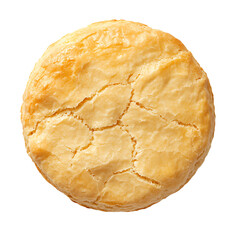 Golden-brown baked pastry with a flaky, cracked surface