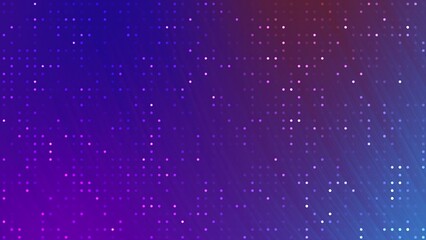 Prismatic Abstracts Twirls Blink Dot Abstract digital background with gradient of purple, blue, and pink and scattered dots, creating a tech feel