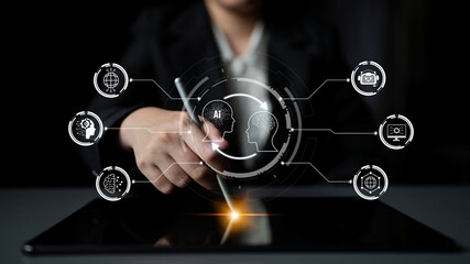 AI assistant with LLM, big data, machine learning, and generative AI powers prompt engineering and...