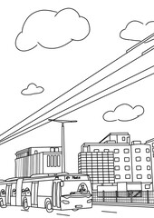 vector illustration of a city