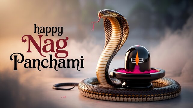Tranquil nature enhances purity of Nag Panchami prayer ritual.