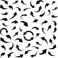 black arrows vector
