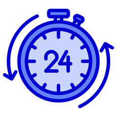Open 24 Hours Icon