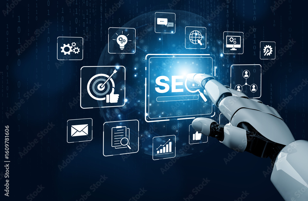 Poster ai improves seo visibility using intelligent optimization tools, keyword analytics, and smart market