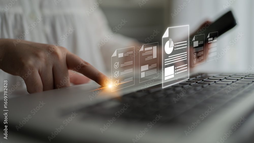Poster cloud-based document systems improve access, security, and workflow, enabling paperless, productive 