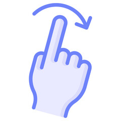 Obraz premium Flick Right Icon