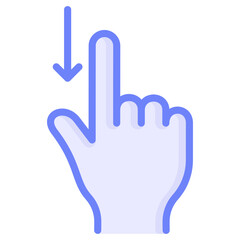 Swipe Down Icon