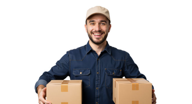 Delivery Specialist with Package: Trust and Reliability in Action