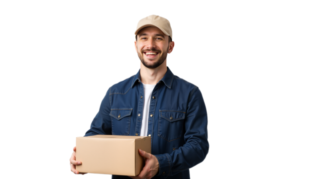 Delivery Specialist with Package: Trust and Reliability in Action