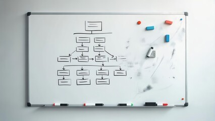 Whiteboard flowchart
