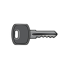 Universal Access Key Artwork. A modern metallic opener on a dark background, symbolizing a solution, security, and the gateway to new opportunities or insights.