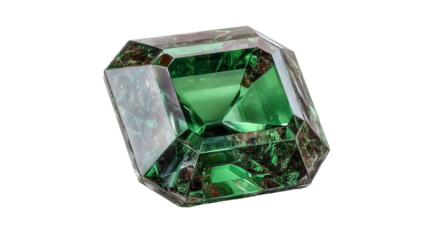 This luxurious emerald image captures the essence of fine craftsmanship and has a pure, floating appearance. The gem is free of any distractions, with absolutely no shadows or reflections, allowing fo