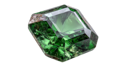 This luxurious emerald image captures the essence of fine craftsmanship and has a pure, floating appearance. The gem is free of any distractions, with absolutely no shadows or reflections, allowing fo