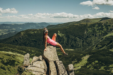 girl on a rock