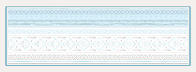 digital silk scarf design with seamless textile pattern