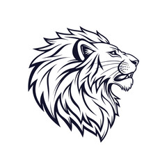 Lion head icon vector. Adobe Illustrator Artwork