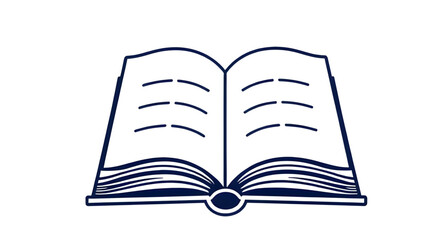 open book vector illustration