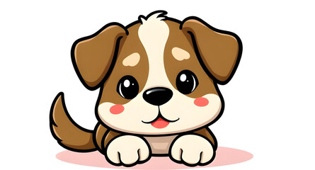 animated dog with smile, cute cartoon pup, cartoon smiling puppy, dog emoji style, dog face with smile, cheerful puppy cartoon, smiling cartoon dog face, funny dog clipart, cute domestic dog cartoon, 