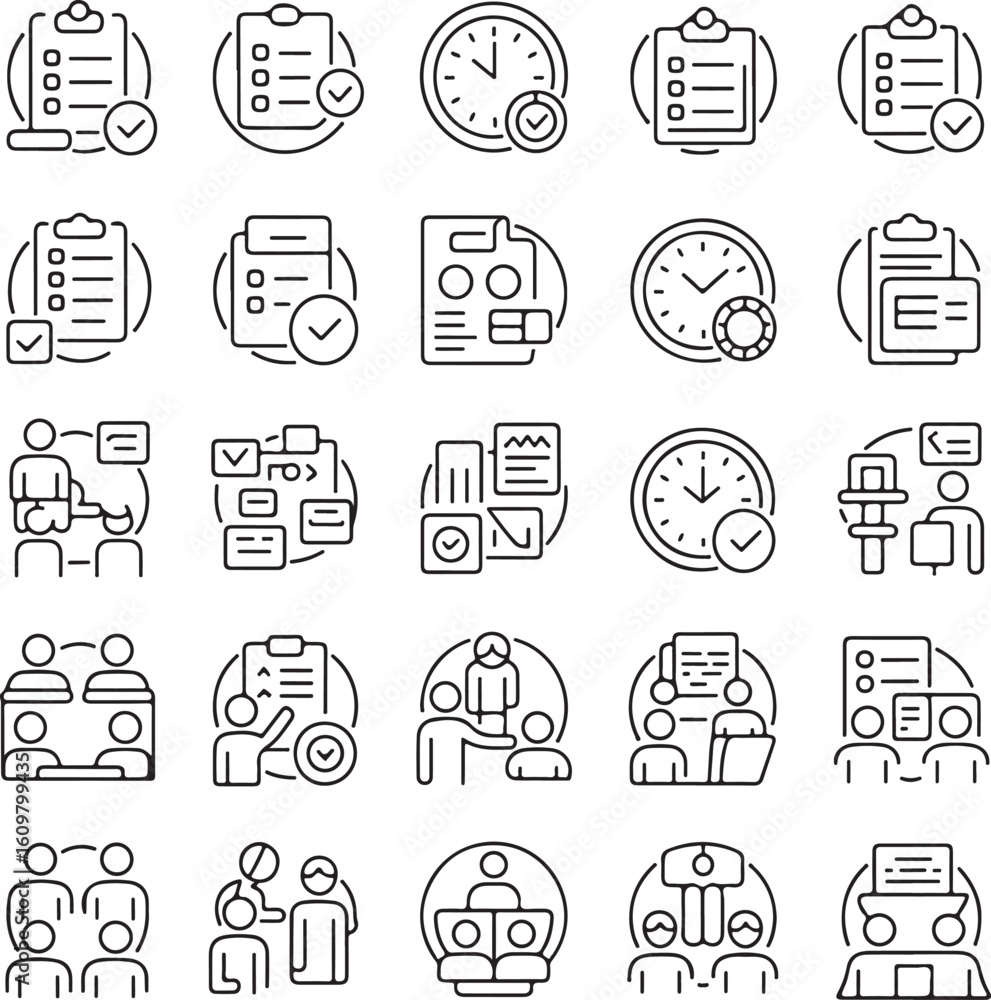 Poster abstract geometric shapes with vibrant color palette and text elements